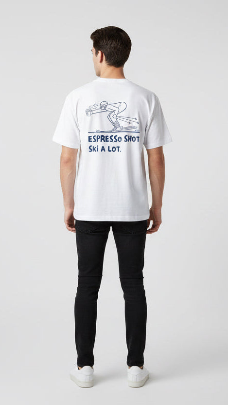 ESPRESSO SHOT. SKI A LOT. - Premium T-Shirt (unisex)