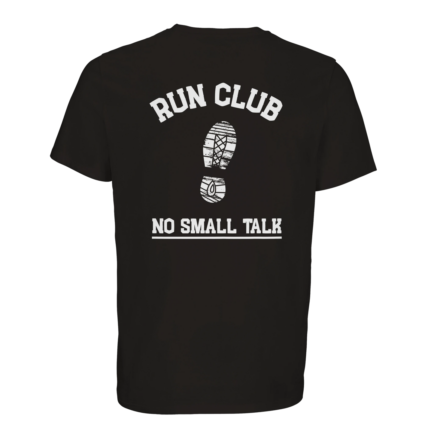Run Club T-Shirt – schwarzes Laufshirt mit Statement