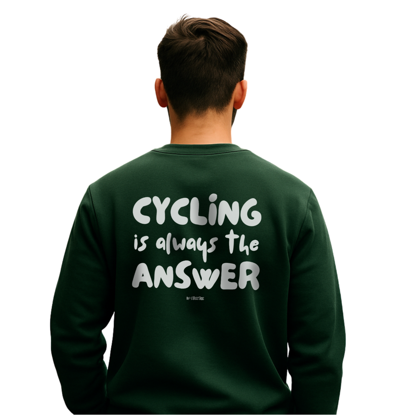 Cycling Is Always the Answer Pullover – Unisex Sweatshirt für Radfahrer