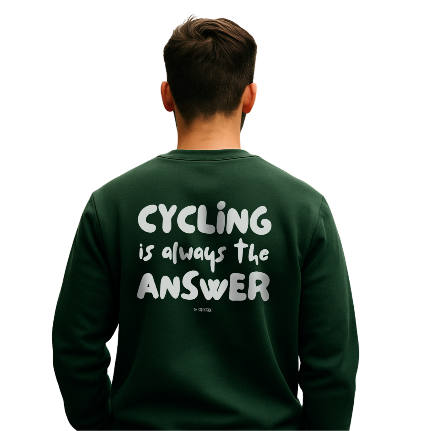 Cycling Is Always the Answer Pullover – Unisex Sweatshirt für Radfahrer