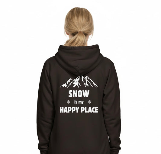 SNOW IS MY HAPPY PLACE - Unisex-Hoodie