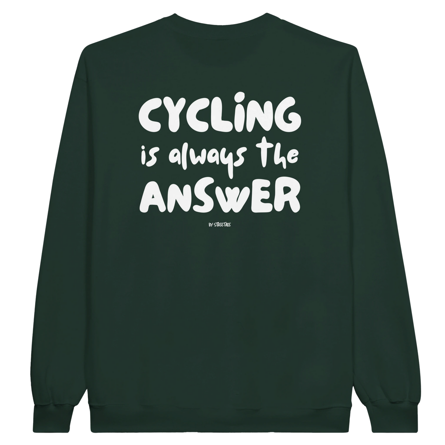 Cycling Is Always the Answer Pullover – Unisex Sweatshirt für Radfahrer