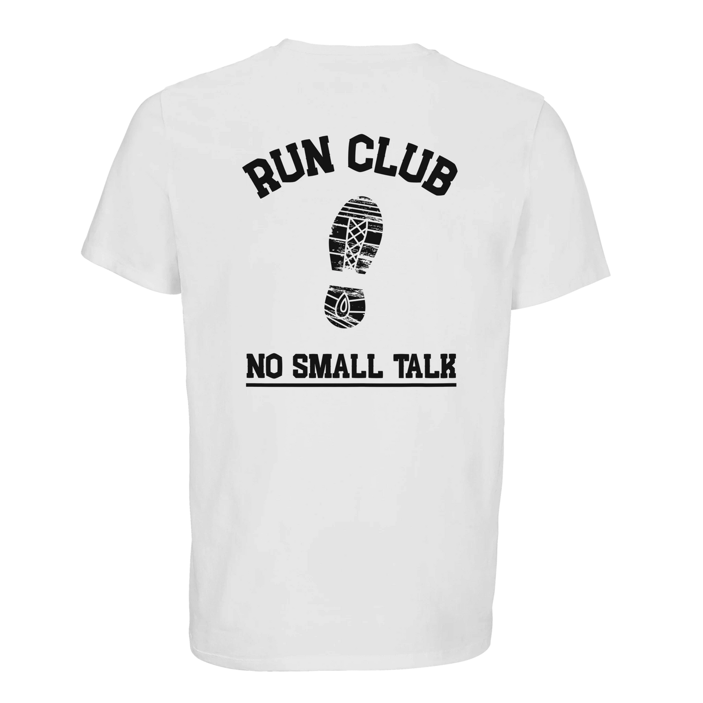 Run Club T-Shirt – weißes Laufshirt mit Statement